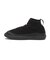 UFS7115REN　IN OUT FAUX SUEDE KNITTED BOOT　BLACK　703027-0001