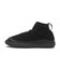 UFS7115REN　IN OUT FAUX SUEDE KNITTED BOOT　BLACK　703027-0001