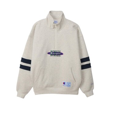 C3-C013　M HALF ZIP SWEATSHIRT　OATMEAL　701829-0002