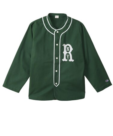 C3-C409 M BASEBALL SHIRT DARK GREEN 701839-0001