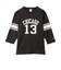 C3-C424　M 3/4 SLEEVE FOOTBALL T-SHIRT　OFF BLACK　701842-0001