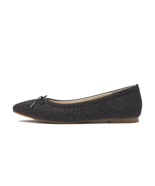 JE-1110　POINTED PUFF BALLET　G.BLACK　703835-0001