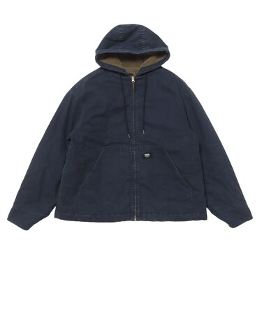 125K1084000 M Cotton duck Hooded Jacket CHARCOAL 701890-0002