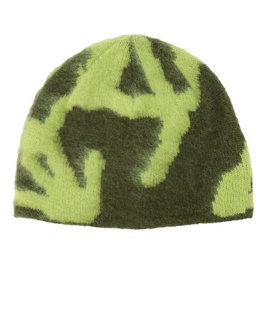 G5FA-151　M MOHAIR BURLY RUNNING BEANIE　CHARTREUSE　701940-0003