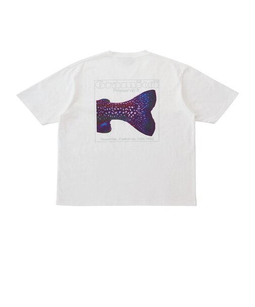 G5FU-T090 M TROUTTAIL TEE WHITE 702632-0001
