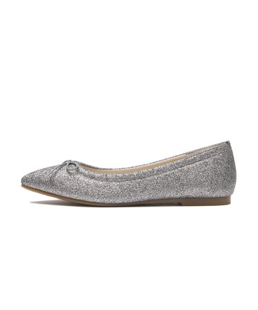 JE-1110　POINTED PUFF BALLET　G.SILVER　703835-0002