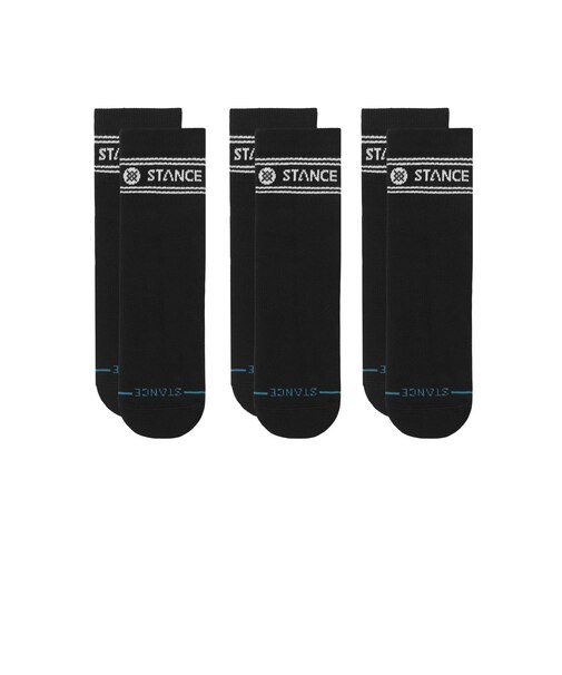 A356A25VIT#BLK　VITAL QUARTER 3 PACK　BLACK　702440-0001