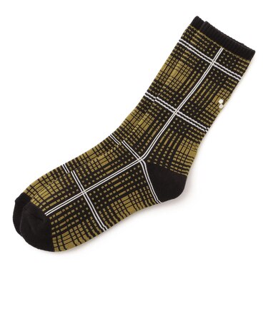 VN000PP1EMJ　Skate Plaid Crew　Burnt Gold　698961-0001