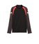 660875　M INDIVIDUALFINAL 1/4 ZIP TOP　01BK/MINT JELLY　707039-0001