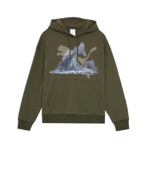 637017　M MONSTER HUNTER WILDS HOODIE　70DARK OLIVE　707855-0003