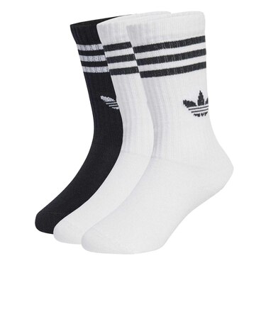 JZ7496　K CREW SOCKS 3P　WHT/WHT/BLK　706644-0001