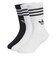 JZ7496　K CREW SOCKS 3P　WHT/WHT/BLK　706644-0001