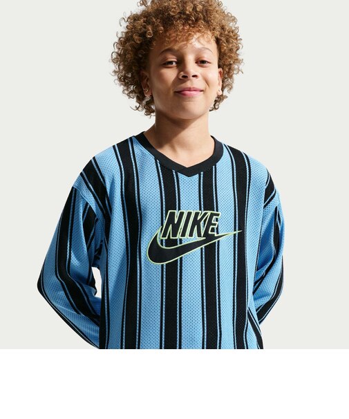 IF2304 K MESH JERSEY LS TOP 412UNVBLU/BLACK 707790-0002