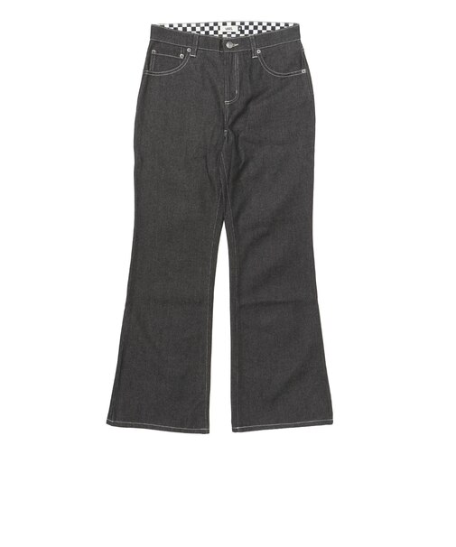 126R3140901　flared denim pants　BLACK　705979-0002