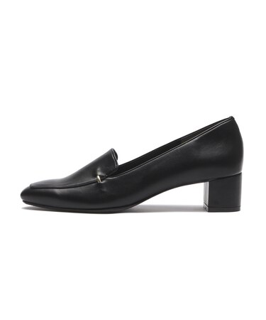 JE16604A　ONEPOINT HEEL LOAFER 4　BLACK　711921-0001