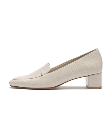 JE16604A　ONEPOINT HEEL LOAFER 4　C.BEIGE　711921-0002