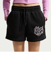 IR6965　W PHNX FLC MR SHRT　010BLACK　712875-0001