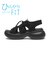 W2067　CL VL CODE SANDAL 6　BLACK LACE　705062-0001