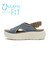 W2068　CL CROSS KNIT SANDAL 5　BLUE　705121-0004