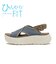 W2068　CL CROSS KNIT SANDAL 5　BLUE　705121-0004
