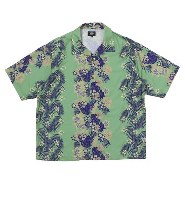 126R1062700　M Vertical Botanical Shirt　GREEN　707286-0002