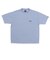 126R1060201　CAVE Crew Neck Boarder S TEE　BLUE　709264-0003