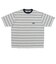 126R1060201　CAVE Crew Neck Boarder S TEE　H/GRAY　709264-0002