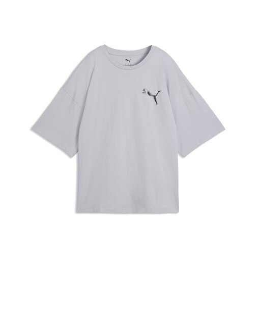 636788 W GRAPHICS BUBBLEOVERSIZED TEE 82VBRT SILVER 708937-0003