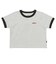 126R3011601　W flower logo ringer TEE　GRAY　705879-0003