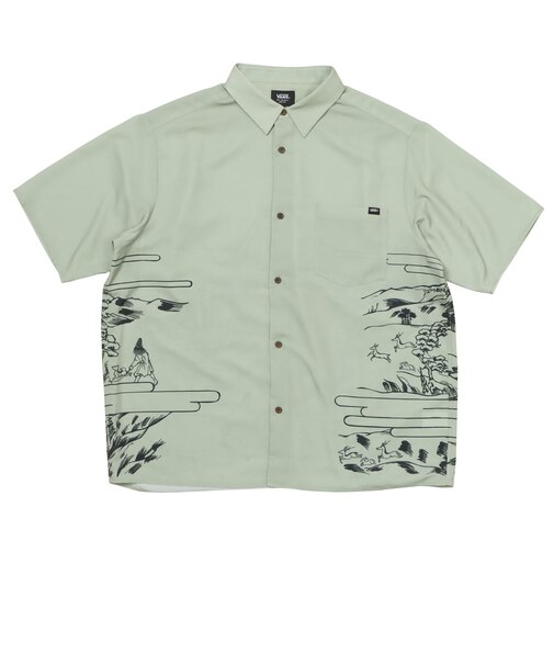 126R1062800　M Samurai SK8er Aloha Shirts　SAGE　707287-0002