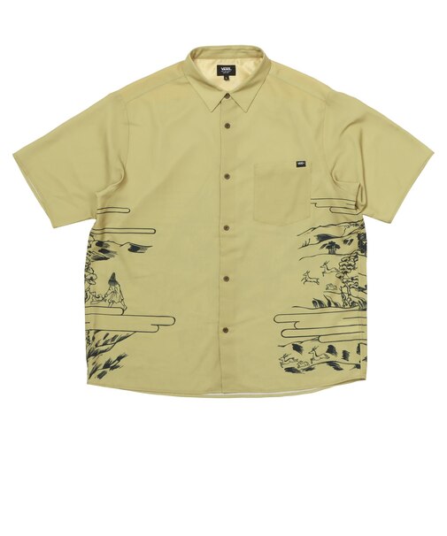 126R1062800　M Samurai SK8er Aloha Shirts　GOLD　707287-0001