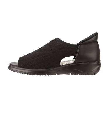 4410　HANDSFREE KNET OPENTOE-SHOES　BLACK　712016-0001