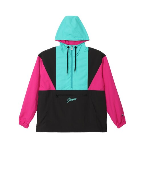 C3-D605 M HOODED ANORAK JACKET BLACK 710436-0001