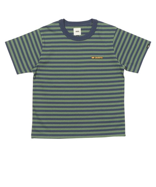 126R3010701　W Border cropped TEE　NAVY　705873-0002