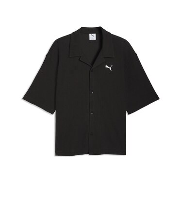 636809 M WARDROBE ESS WAFFLE SHIRT 01BK 709130-0001