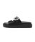 W2088　BIJOU FLAT SANDAL　BLACK　708628-0001
