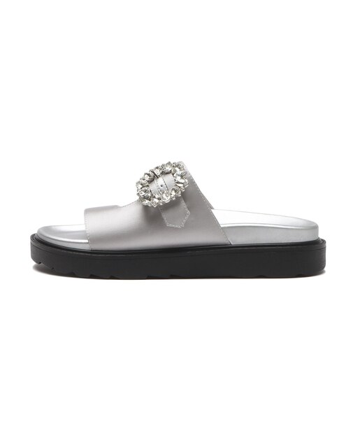 W2088　BIJOU FLAT SANDAL　SILVER　708628-0002