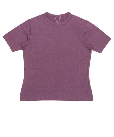 2032D374.500 W REFINED TEXTURE SS TOP PURPLE HEATHER 708924-0001