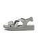 W2085　VELCRO CROSS SANDAL　GRAY　704939-0002