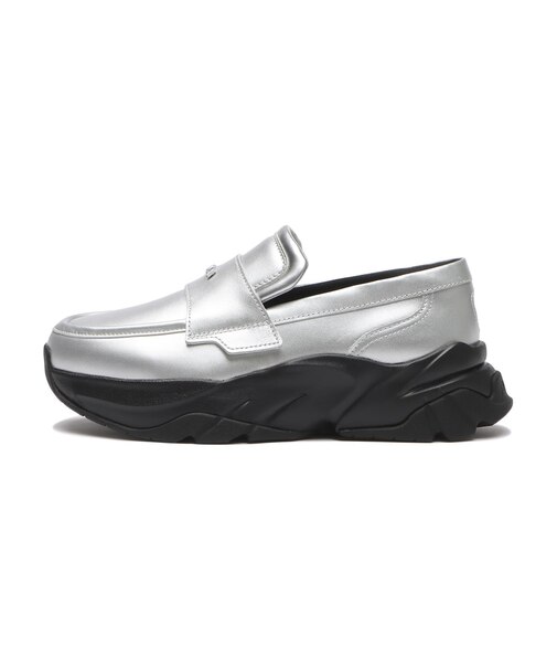 408165 W LOAFYR METALIC *01SILVER/BK 705095-0001