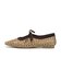JE-1066　RAFFIA FLAT PUMPS　BEIGE　716142-0001