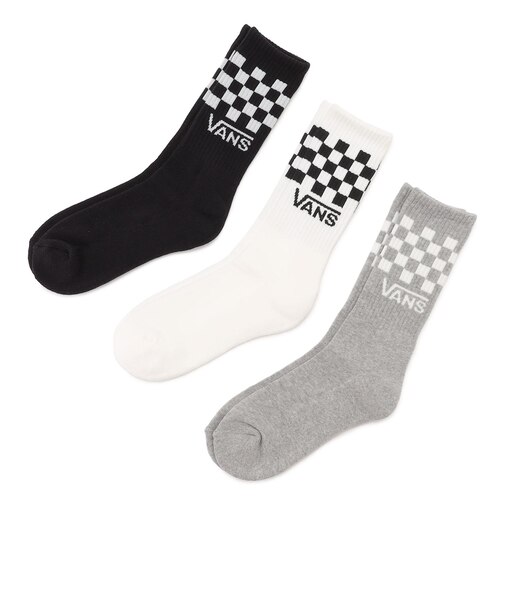 VN000QBUY28　Classic Check Crew　BLACK-WHITE　715489-0001