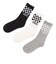VN000QBUY28　Classic Check Crew　BLACK-WHITE　715489-0001