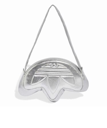 KR1604 U TREFOIL METALLIC PU BAG SILVERMET 716391-0001