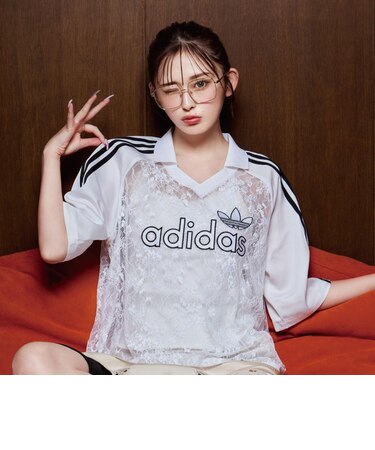 KZ4764 W LACE SS JERSEY *WHITE/BLACK 716470-0001