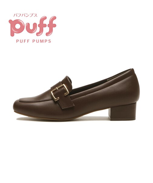 W5079　PUFF HEEL LFR 3.5　DK.BROWN　704588-0004