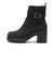 W3072　BELT SIDE GORE SHORT BOOTS8　BLACK　713963-0001