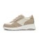 JE-47　PLATFORM BICOLOR SNEAKERS 5.5　P.BEIGE　718942-0002