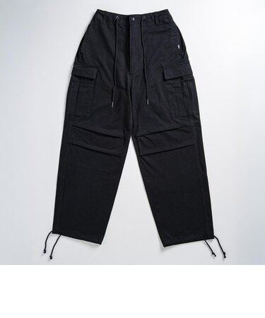 126K3140901　W cargo pants　BLACK　715457-0001