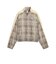 639021　W T7 RELAXED TARTAN WOVEN JKT　81MOUSE GRAY　717908-0002